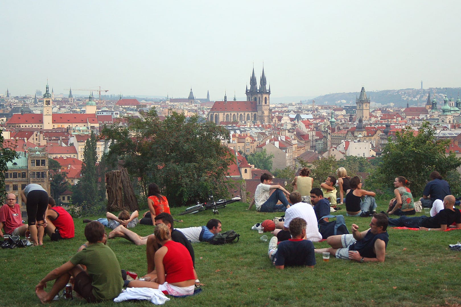 Letná Park and Beer Garden in Prague
