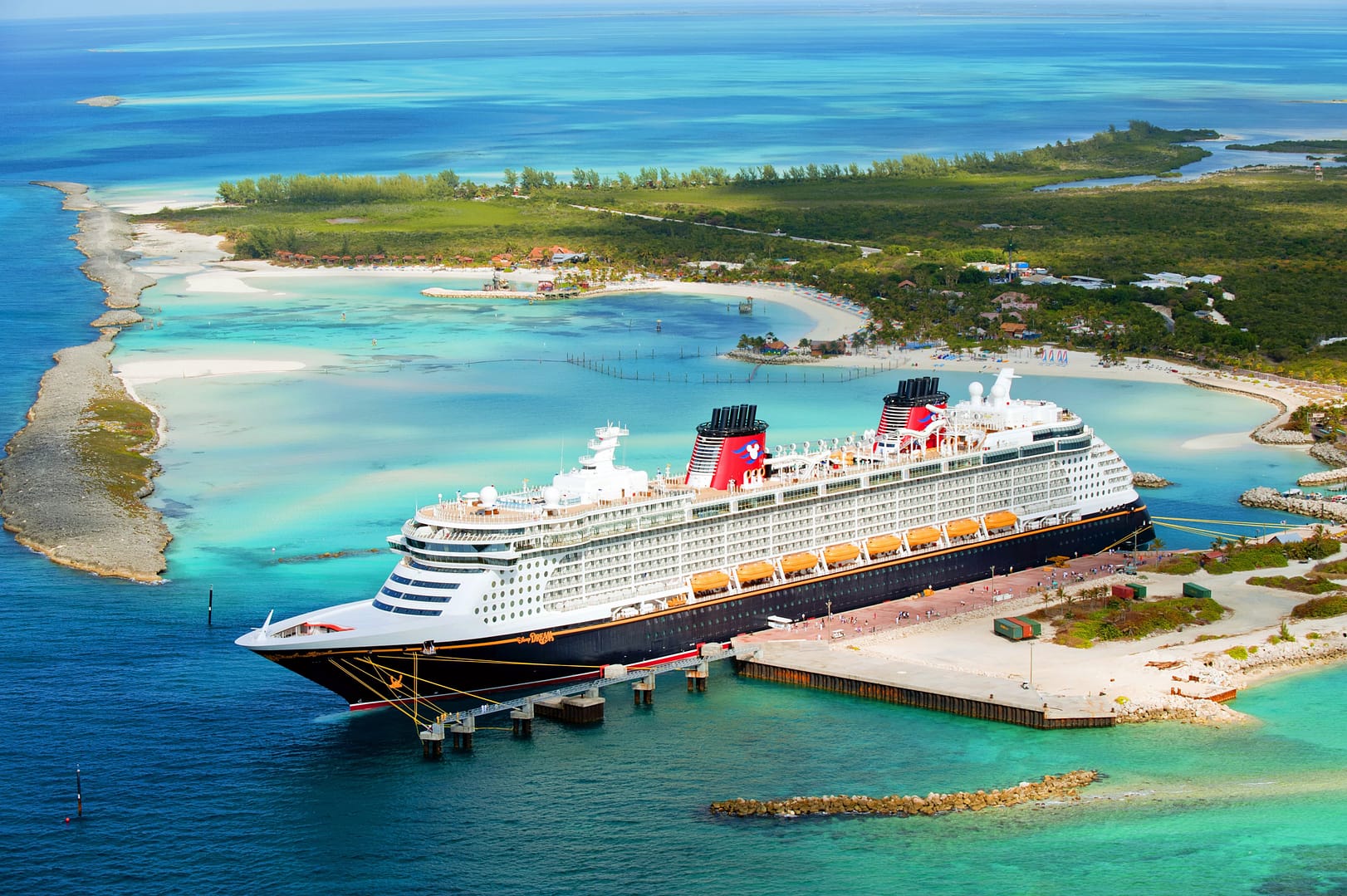 Disney Cruise Line cruise ship in the Caribbean