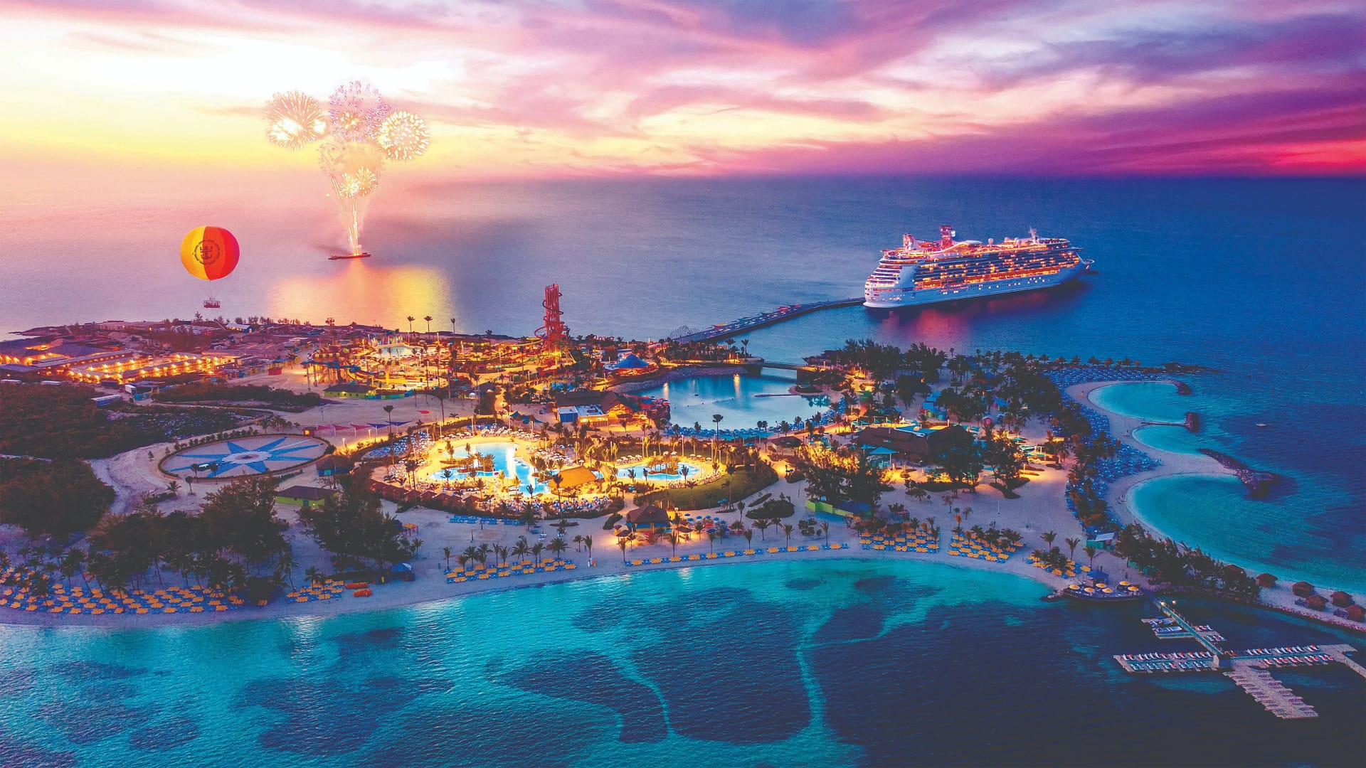 Royal Caribbean cruise ship in the Caribbean