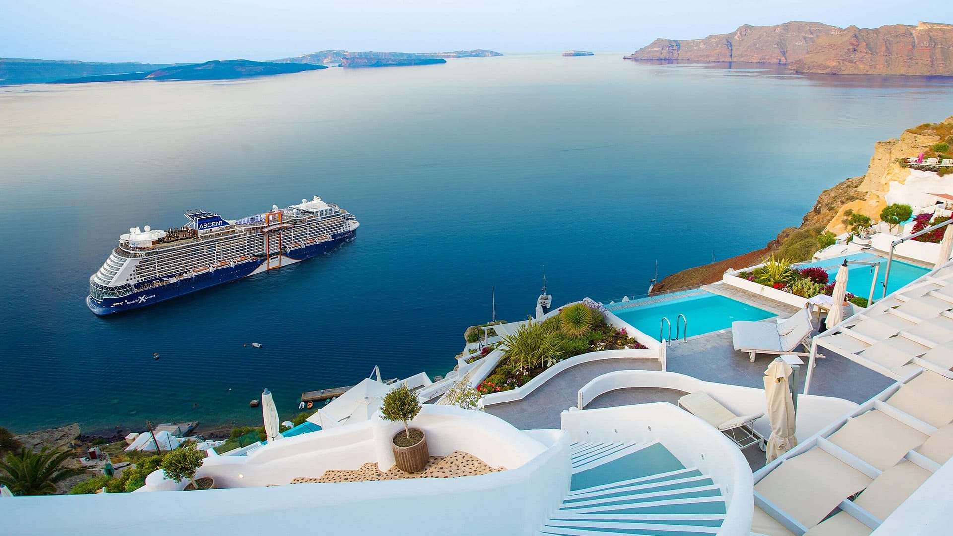 Celebrity Cruises cruise ship in the Mediterranean