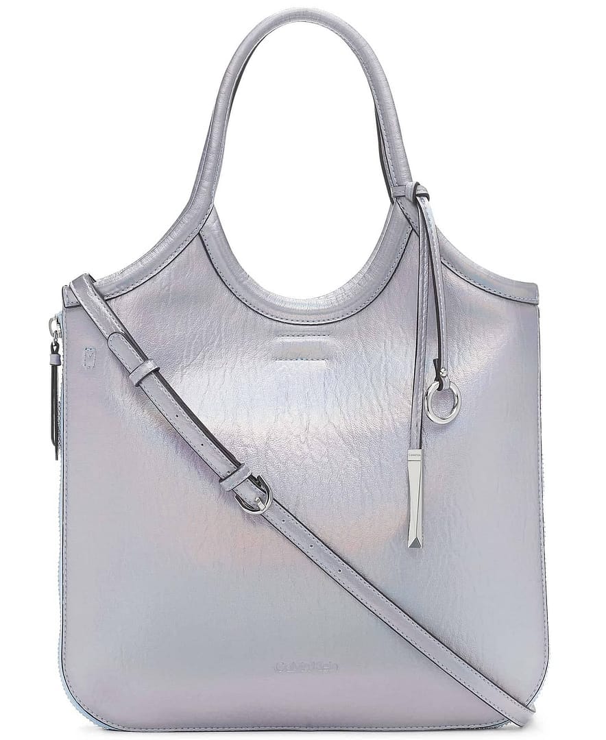 Calvin Klein Gabrianna Novelty Slim Side Zip Tote Bag
